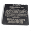 2025/07/85505.png laser engraved slate coaster 4 inch logo