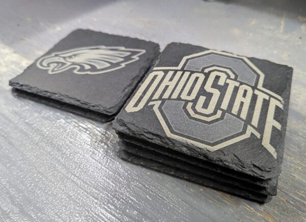 PXL_20241121_025654694 custom laser engraved slate coaster with custom logo