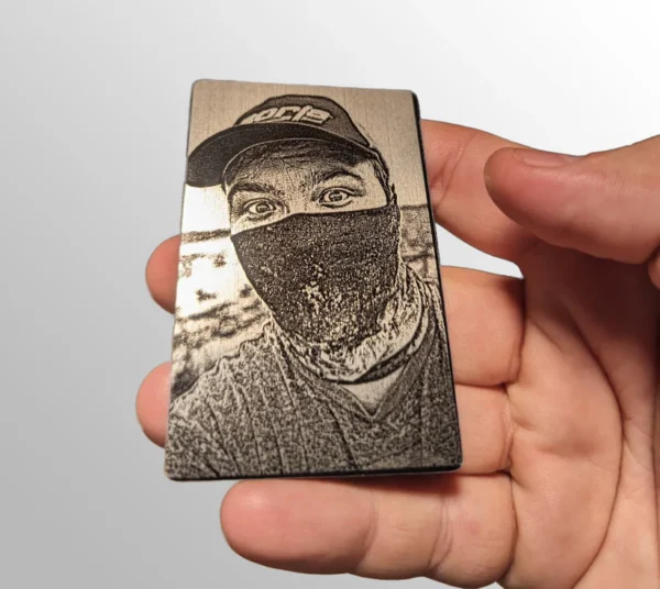 card custom laser engraved card design